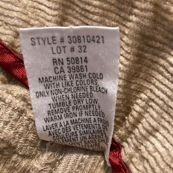 ELIE Tahari Wide Leg Corduroy Trouser Pants Size 8 - Picture 9 of 9